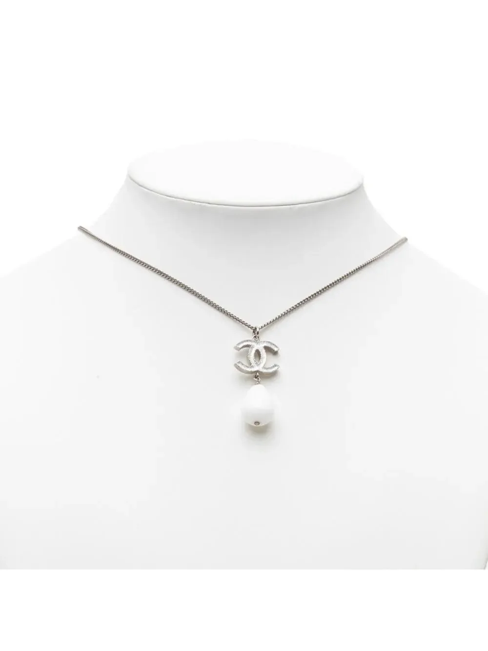 Chanel Cc Logo Chain Pendant Necklace #287792C69B